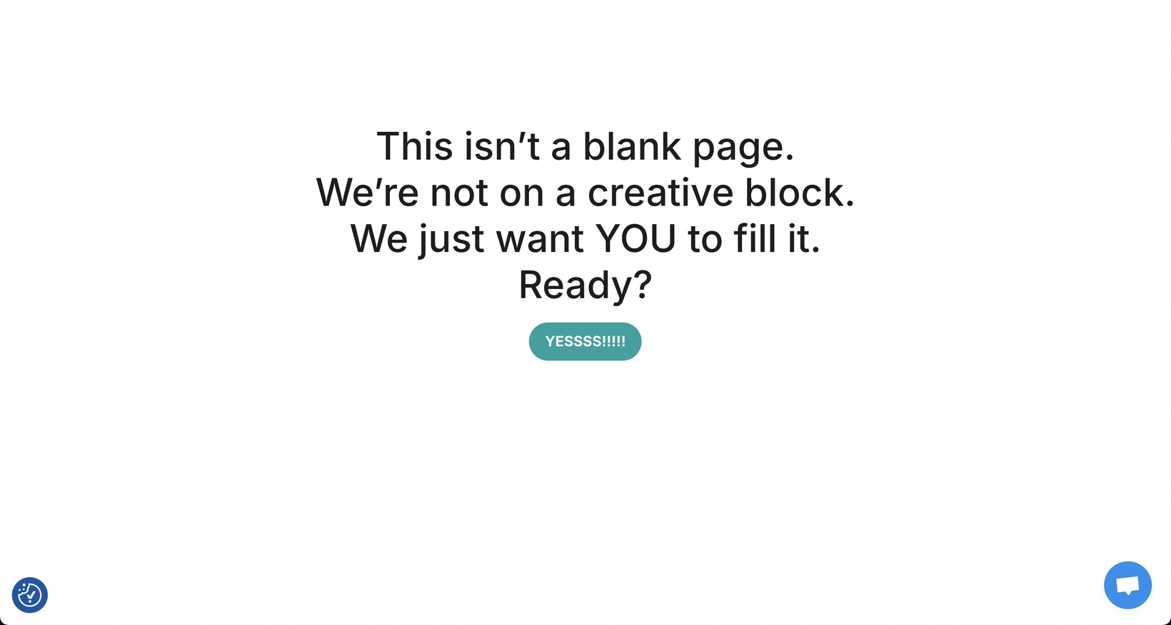 Creative SaaS Emails: Screenshot of a Publer webpage about the cure to blank page syndrome
