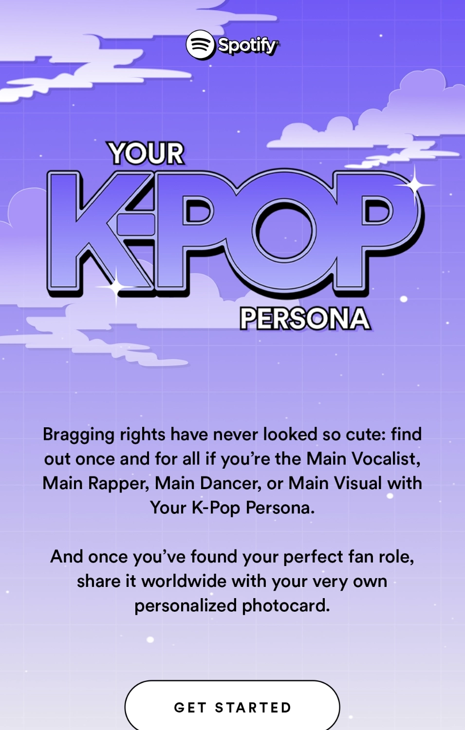 Creative SaaS Emails: Screenshot of Spotify's creative email for their KPop campaign