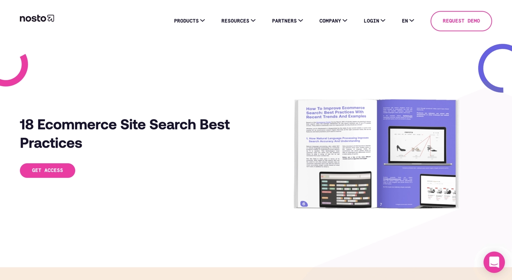 SaaS Lead Magnets: Screenshot of Nosto's book lead magnet signup page