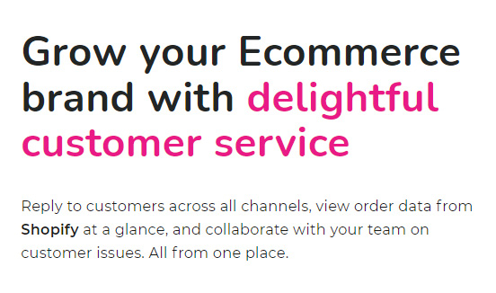 SaaS Landing Page Tips with Josh Garofalo: Screenshot of Delightchat's headline on its landing page