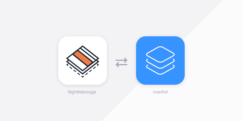 RightMessage to Userlist integration