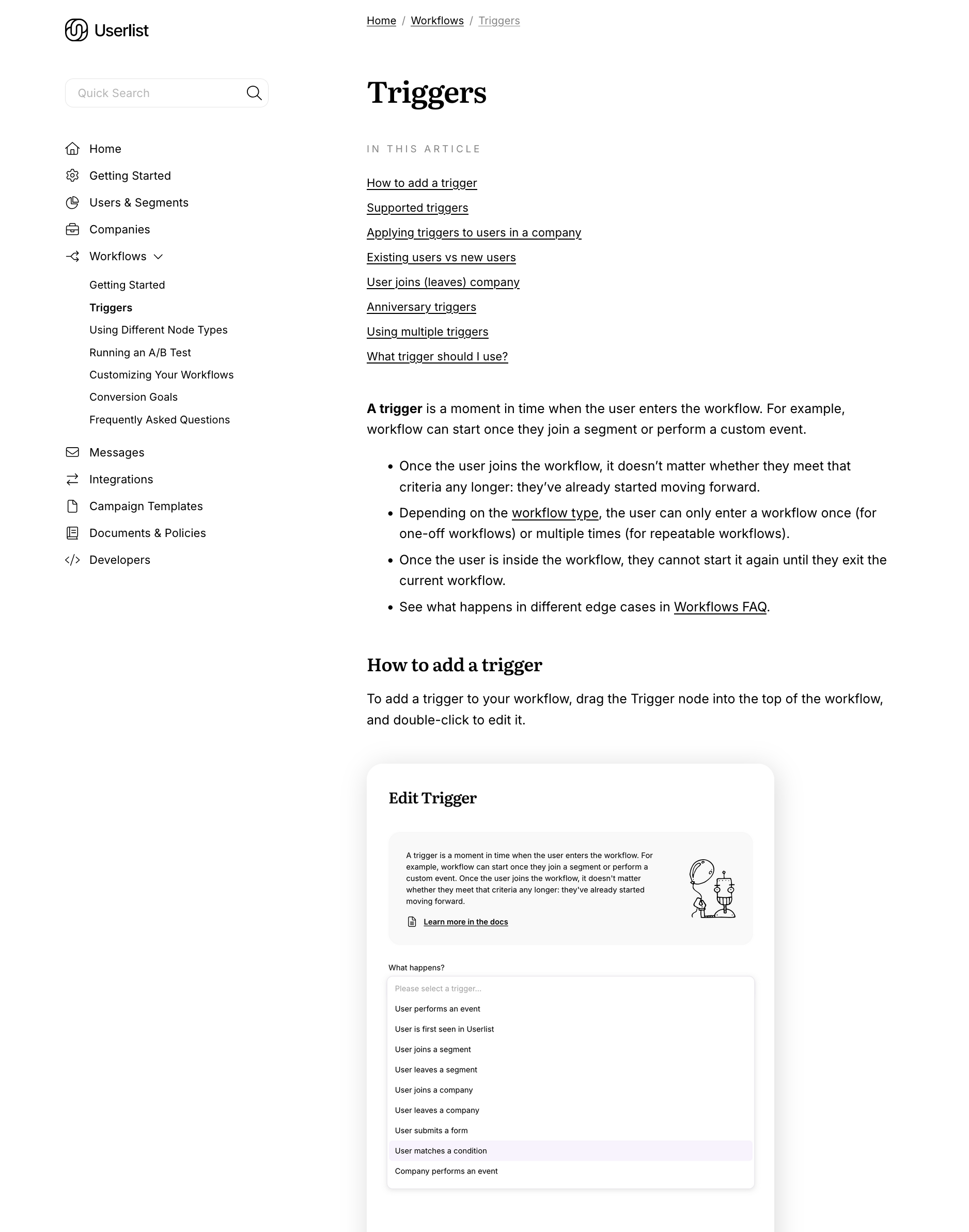 Userlist Redesign: New version of docs page