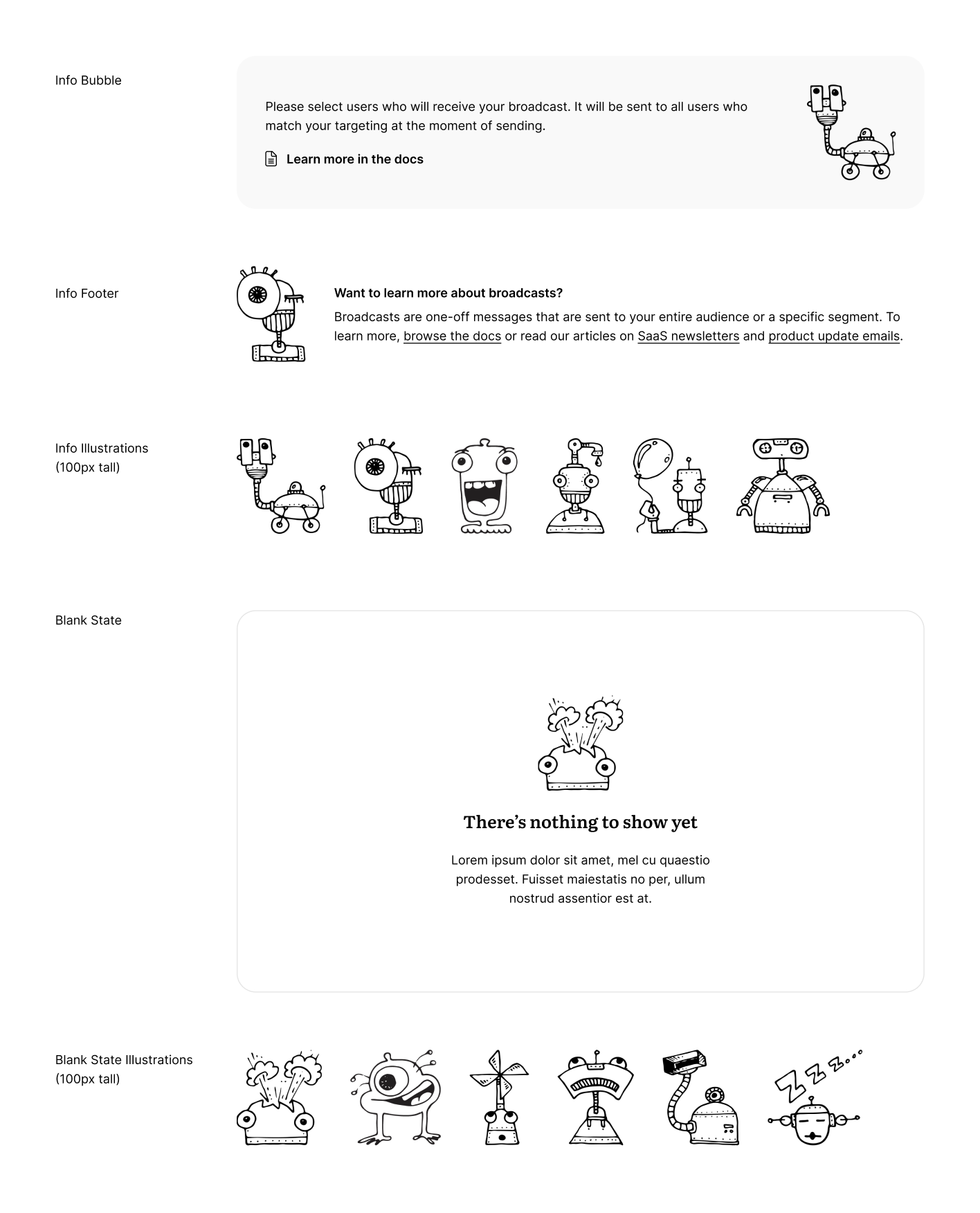 Userlist Redesign: Illustrated bubbles for new design
