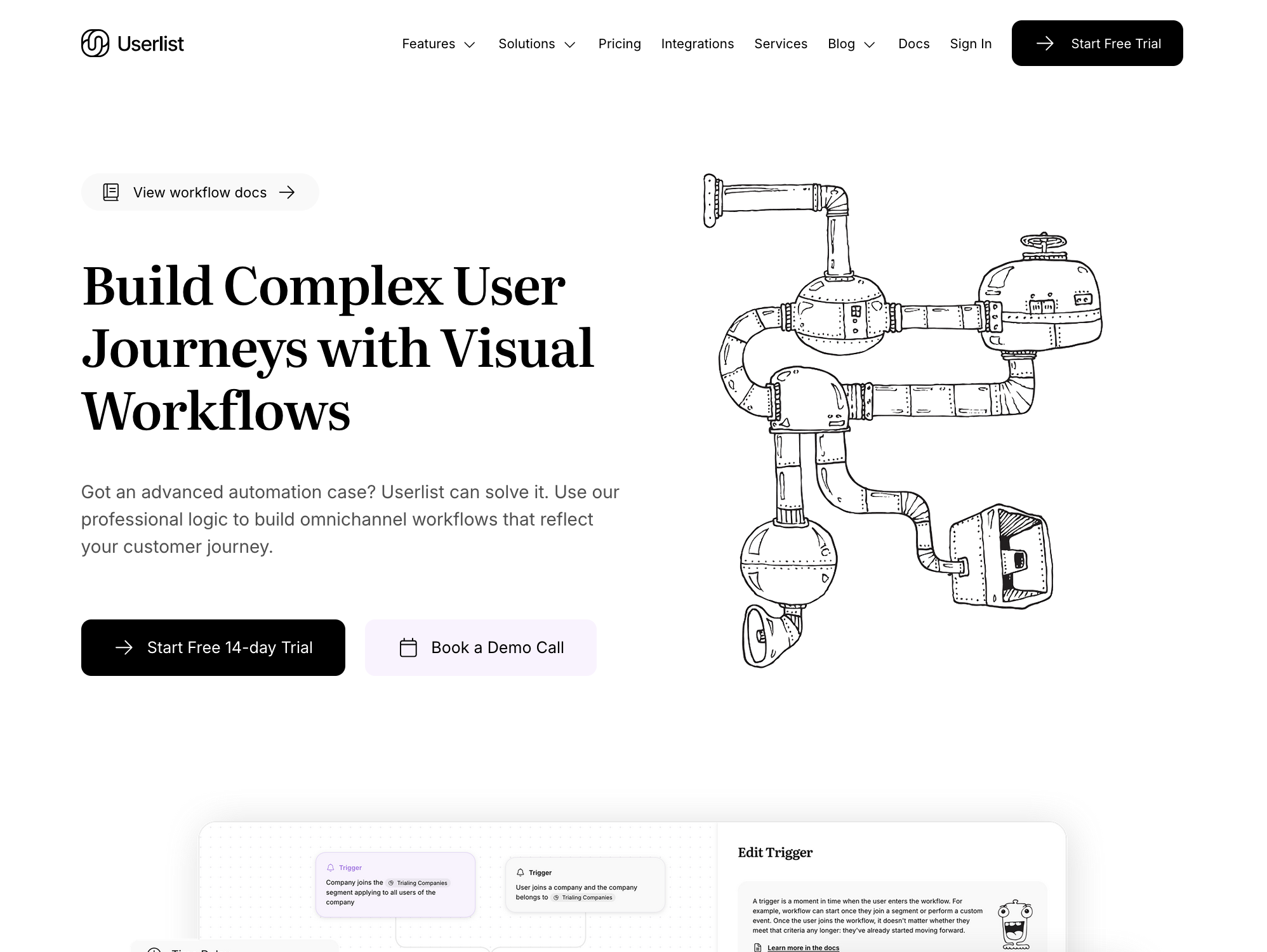 Userlist Redesign: New version of website showing features