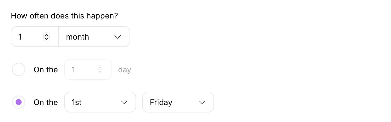 Using a recurring monthly trigger in Userlist